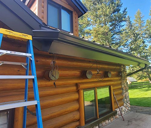 Seamless Gutter Installation in the Flathead Valley and Kalispell Montana